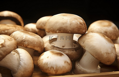 食品美味的背景图片_健康又美味的蘑菇