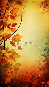 边框秋天背景图片_秋天季节气候