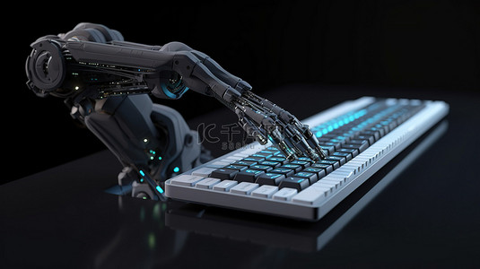 在 3d 渲染中与机器人手的键盘交互