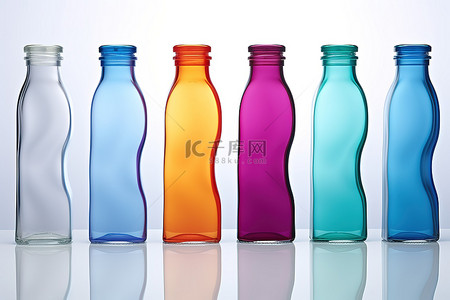 棒冰批发背景图片_彩色波浪瓶批发设计师玻璃瓶