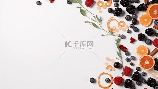 果肉海报背景图片_食物水果背景边框