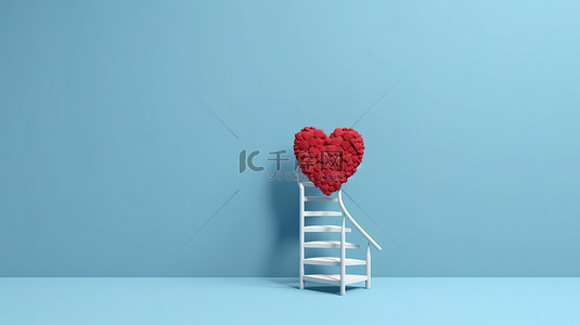 通往直径的路背景图片_通往爱情的阶梯 通往心灵的阶梯 象征性的表现