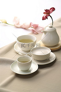 台湾茶杯碟套装陶瓷壶