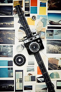 复古相机照片收藏胶卷相机包等