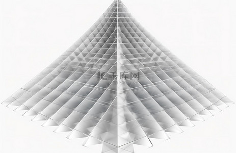 VS免扣PNG背景图片_透明背景png数字渲染的白色金字塔