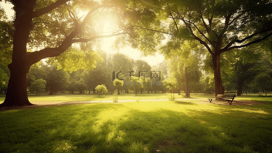 公园夏天草地背景