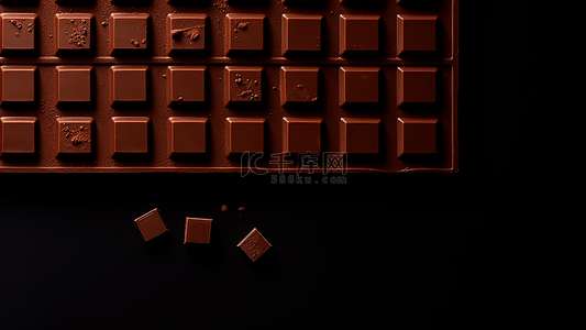 巧克力商业背景边框