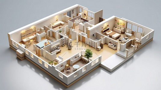 卖房子的背景图片_通过 3D 家庭效果图增强医疗保健内容