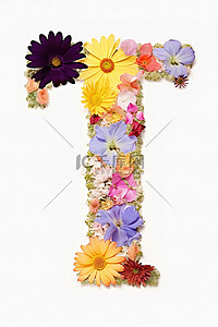 花朵中的字母表 数字摄影 数字艺术 数字艺术