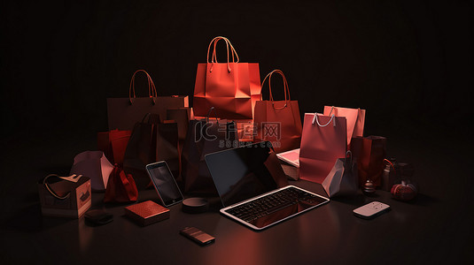 保加利亚背景图片_保加利亚的网上购物变得栩栩如生，社交媒体和网站的 3D 渲染