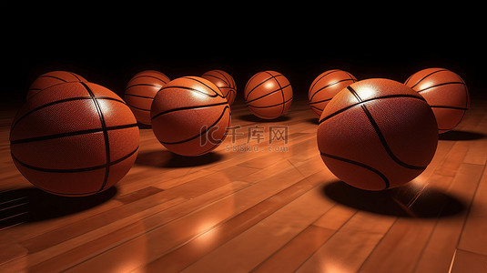 比赛篮球背景图片_青春篮球夏季比赛3d渲染背景