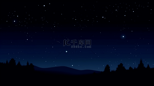 图片背景点点背景图片_森林树木夜晚繁星天空广告背景