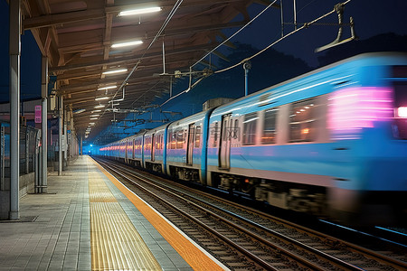 列车人背景图片_韩国mt列车在火车站