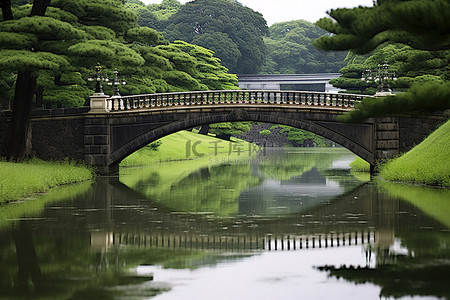 东京日本背景图片_宫桥胜川福丸花园风景摄影
