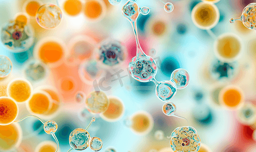 细胞医疗摄影照片_显微镜细菌医疗