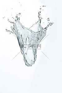 水滴形状背景图片_水的形状被抛到空中