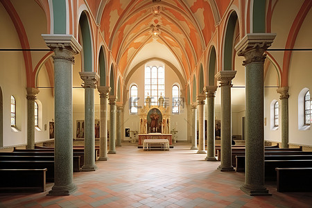 弗朗兹的故事背景图片_弗朗茨爱德华修道院的内景