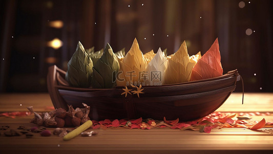 小饺子背景图片_端午佳节文化习俗彩色