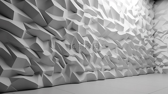 3D 渲染中的粗糙表面抽象墙背景