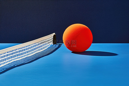 球赛背景图片_网附近的球网和乒乓球网