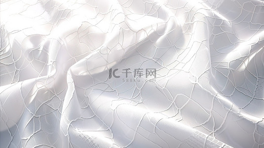 麻面料背景图片_3d 白色纺织方块的数字描绘