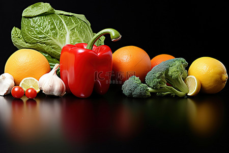 新鮮背景图片_新鮮水果和蔬菜