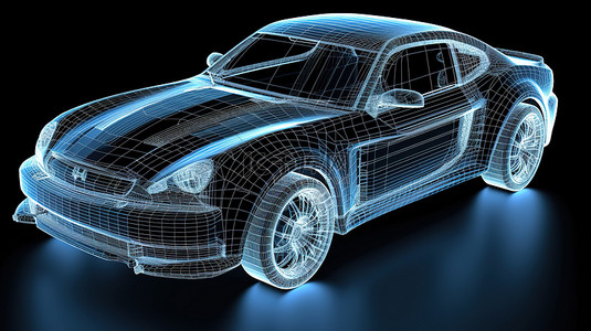 热搜关键词背景图片_3D 汽车模型的车身结构是成功的关键