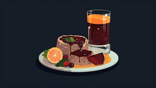 橙子饮料背景图片_食物食品美食橙子