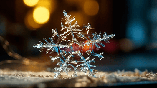 真实雪花图片背景图片_冬天雪花背景