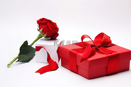 母亲节礼盒背景图片_礼盒红玫瑰套装