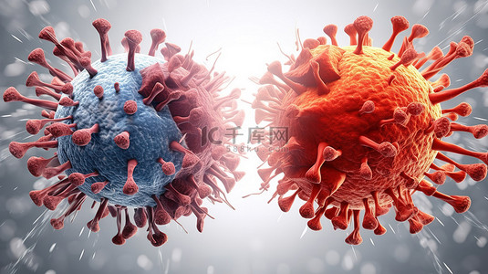 英雄背景图片_对 3d 中创建的病毒进行战斗和弹性免疫反应的想法