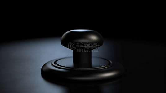 ps游戏机背景图片_独奏黑色操纵杆的 3d 渲染背景