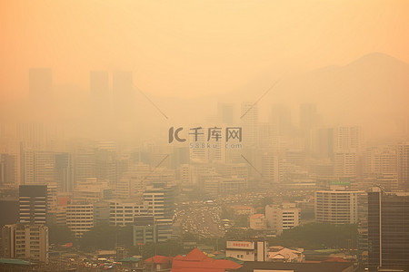 严重污染背景图片_首尔正在经历严重的污染，主要是污染造成的