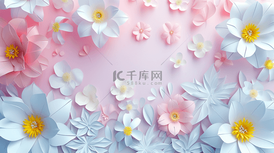 花瓣设计背景图片_彩粉色平面平铺花朵花瓣设计的背景5