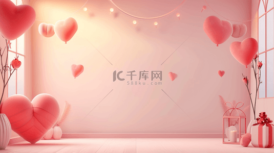 丽江自由行背景图片_温馨浪漫朦胧唯美红色气球的背景18