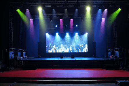 舞台灯光设计效果图1高清摄影图