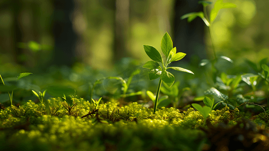 绿色植物嫩芽摄影1