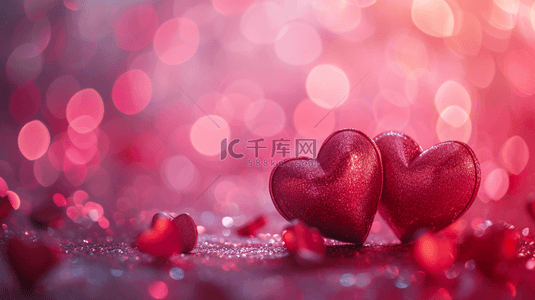 红色的喜庆背景图片_唯美浪漫红色爱心花瓣的背景图16