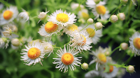 田野春天摄影照片_田野中的野菊花摄影12