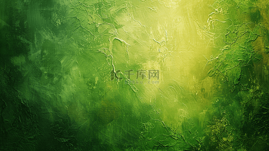 绿色树叶手绘背景图片_绿色简约手绘风景墙面的背景2