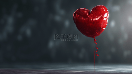 红色浪漫唯美背景图片_简约唯美浪漫下红色爱心气球的背景图13