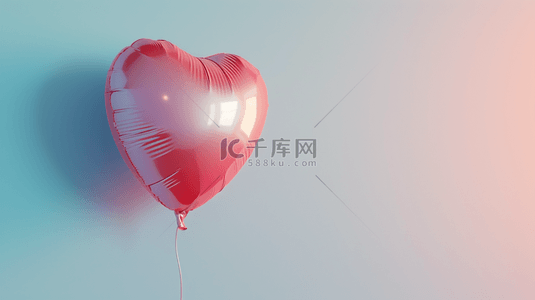 爱心11背景图片_粉蓝色简约浪漫彩色气球的背景图11