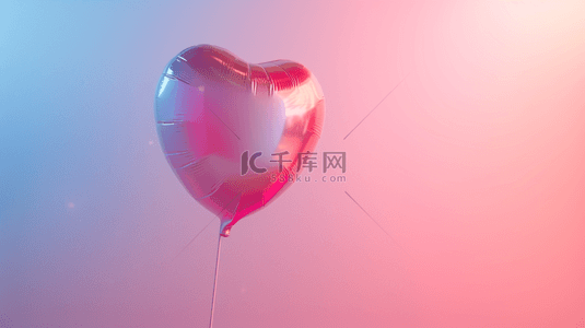 简约清新爱心背景图片_粉蓝色简约浪漫彩色气球的背景图17