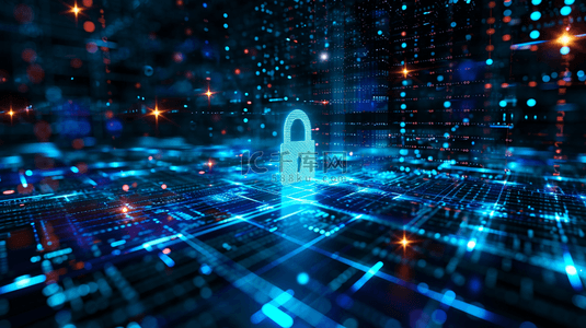 交易安全背景图片_高科技智能网络安全解锁数据背景11