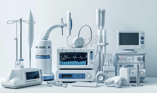 白底图上的医疗器械