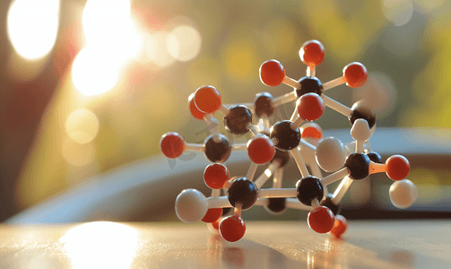 基因分子式摄影照片_胰岛素分子结构模型