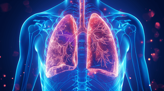 人体胸腔透视图插画22设计