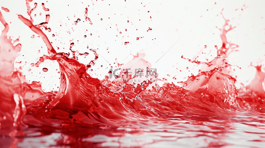 红色创意水花飞溅动感四溅的图片15
