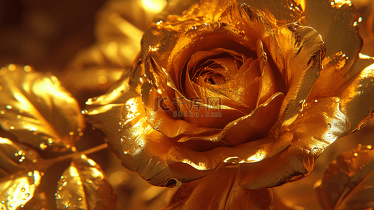 金黄色仿真玫瑰花的图片18