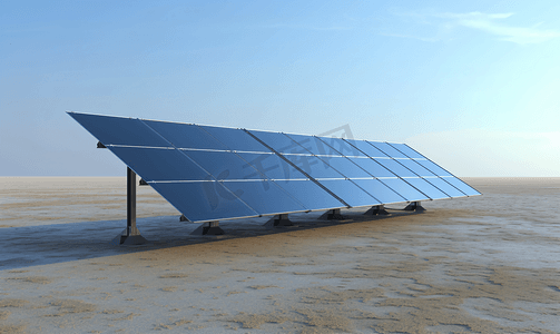 可再生能源摄影照片_可再生能源的太阳能光伏板
